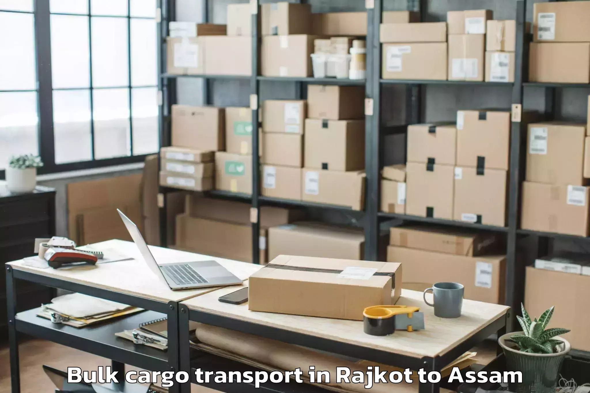 Professional Rajkot to Nowgong Bulk Cargo Transport